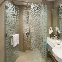 acid etched textured engraved glass