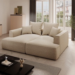 deep seat chenille sofa