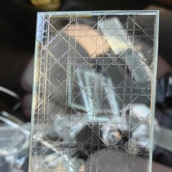 lastest design acid etched carving glass style A