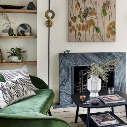 luxury home fireplace decor