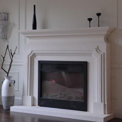 luxury natural stone fireplace surround for interior projects