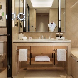 modern hotel bathroom vanity
