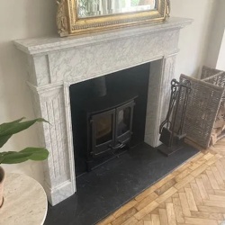 modern marble fireplace mantel factory China