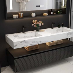 modern wall mounted vanities for hotels