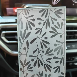 new design acid etched carving glass style B