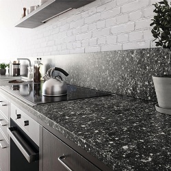 recycled stone kitchen counter sustainable material