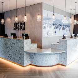 terrazzo reception desk top
